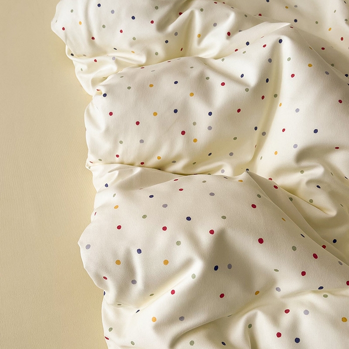 91家纺网 家纺一手货源 找家纺 （总）2025新款针织棉双层纱四件套小碎花被套床单床笠款学生三件套新款直播热款-床图-系列一