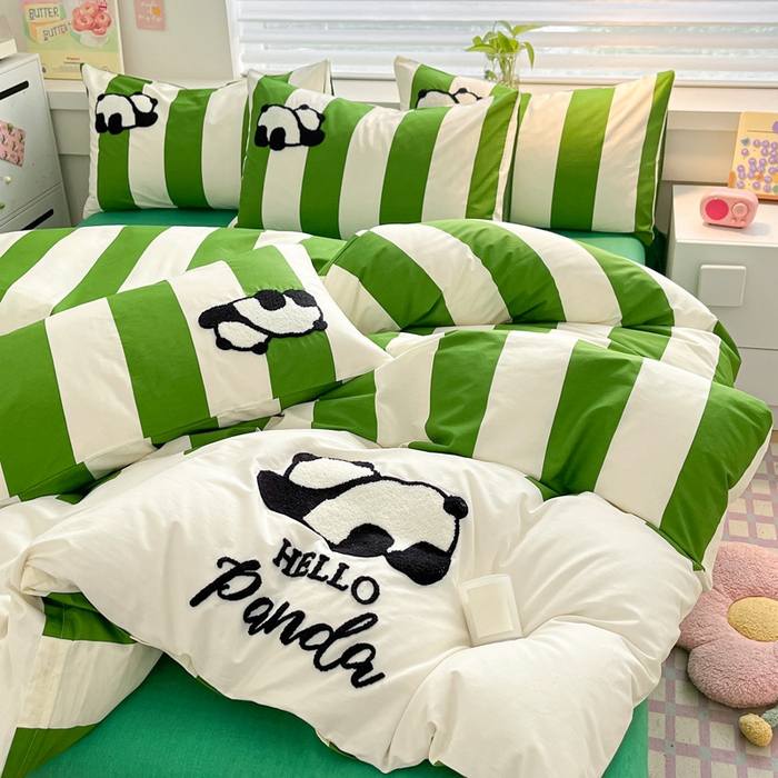 91家纺网 家纺一手货源 找家纺 （总）雅居纺家纺 2025新款全棉拼接贴布绣四件套