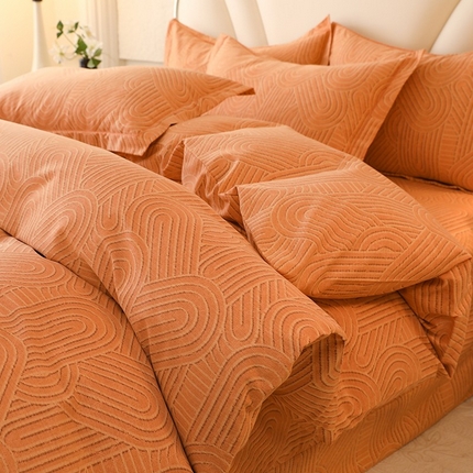 91家纺网 家纺一手货源 找家纺 （总）木易 2025新款全棉磨毛印花四件套