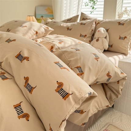 91家纺网 家纺一手货源 找家纺 （总）多品家纺 2025新款超柔水洗软糯云朵棉四件套