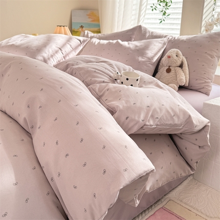 91家纺网 家纺一手货源 找家纺 （总）多品家纺 2025新款超柔水洗软糯云朵棉四件套