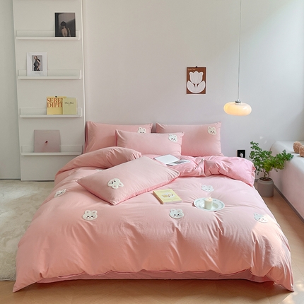 91家纺网 家纺一手货源 找家纺 （总）雅居纺家纺 2025新款全棉满版毛巾绣四件套