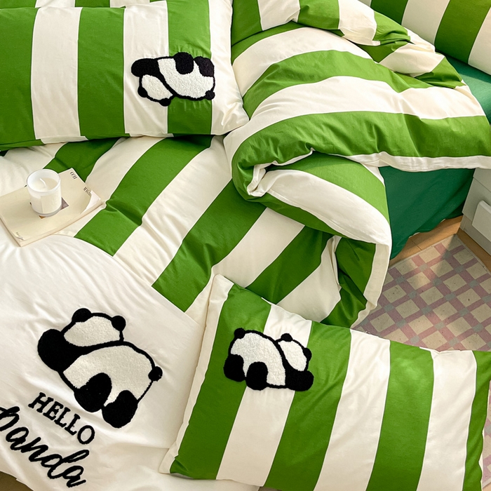 91家纺网 家纺一手货源 找家纺 （总）雅居纺家纺 2025新款全棉拼接贴布绣四件套