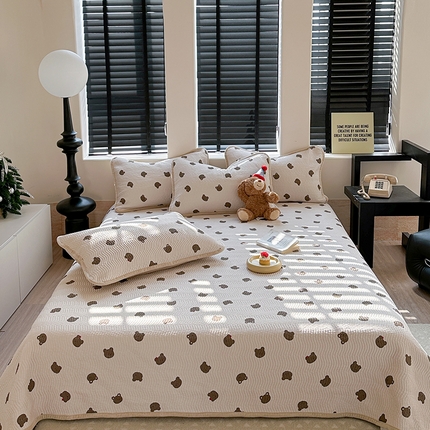 麦伦家居 2024新款天丝莫代尔婴儿绒两用床盖 苹果小熊