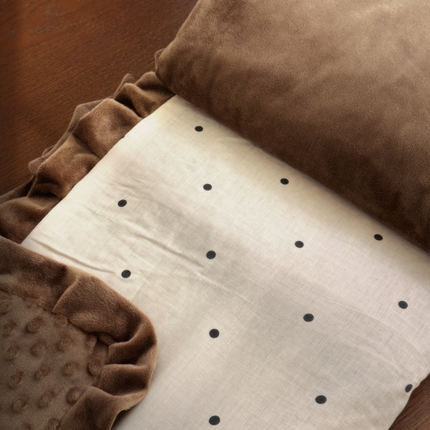 91家纺网 家纺一手货源 找家纺 （总）2025新款全棉A类小清新双层纱四件套-棉加绒系列