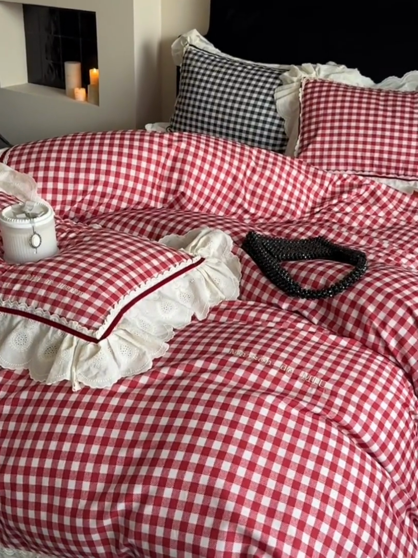 91家纺网 家纺一手货源 找家纺 （总）MIU缪家居 2025新款100支全棉磨毛四件套-漫时光