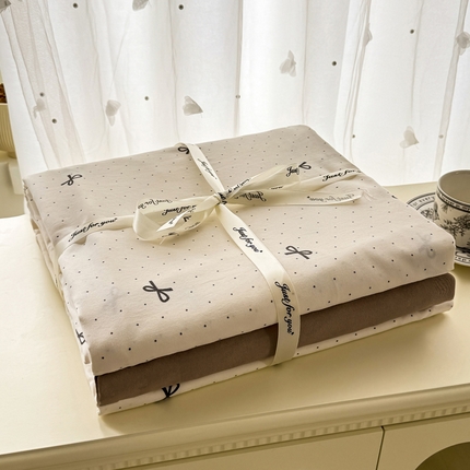 91家纺网 家纺一手货源 找家纺 （总）漫仙阁 2025年爆款新品有氧双层纱四件套叠图全系