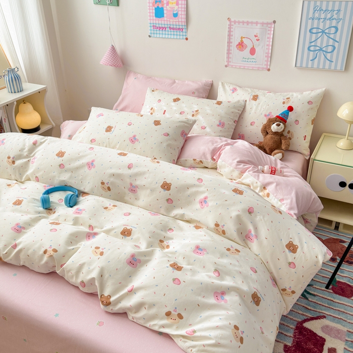 91家纺网 家纺一手货源 找家纺 曼之夏 2025新款全棉印花四件套 好伙伴