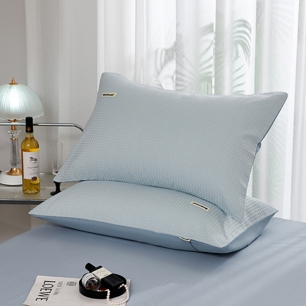 91家纺网 家纺一手货源 找家纺 （总）眠博士 2025新款简约时尚全棉华夫格枕套