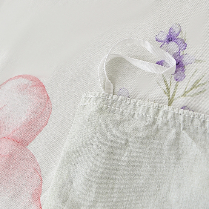 91家纺网 家纺一手货源 找家纺 宇彬家纺 2026直播新款13070全棉纯棉印花床单床笠款四件套和单被套喷气清新简约（缩水足可定做） 春和景明