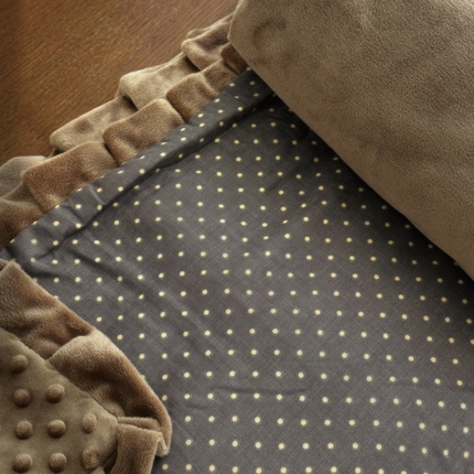 91家纺网 家纺一手货源 找家纺 （总）2025新款全棉A类小清新双层纱四件套-棉加绒系列