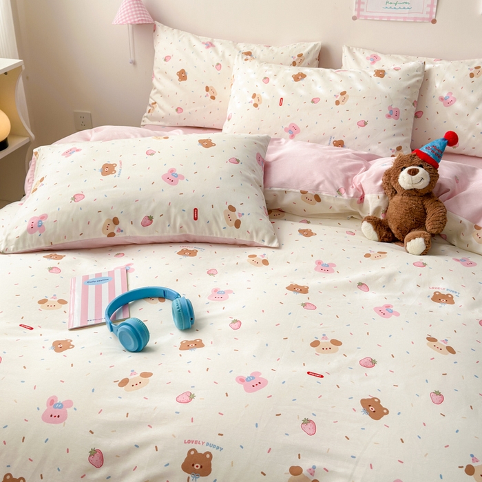 91家纺网 家纺一手货源 找家纺 曼之夏 2025新款全棉印花四件套 好伙伴