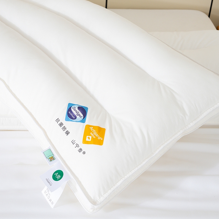 91家纺网 家纺一手货源 找家纺 （总）全棉高档山宁泰防螨双人情侣夫妻枕芯1米1.2米1.5米1.8米长枕头双人枕头