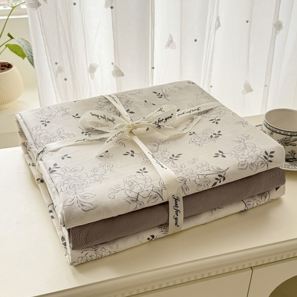 91家纺网 家纺一手货源 找家纺 （总）漫仙阁 2025年爆款新品有氧双层纱四件套叠图全系