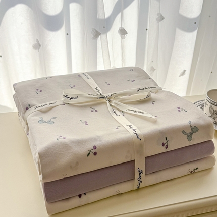 91家纺网 家纺一手货源 找家纺 （总）漫仙阁 2025年爆款新品有氧双层纱四件套叠图全系