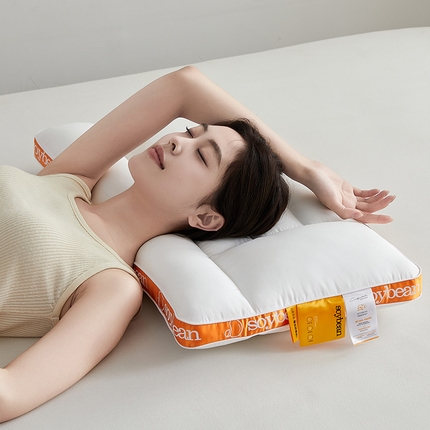 91家纺网 家纺一手货源 找家纺 （总）乐可 2025新款全棉大豆分区护颈深睡枕枕头枕芯