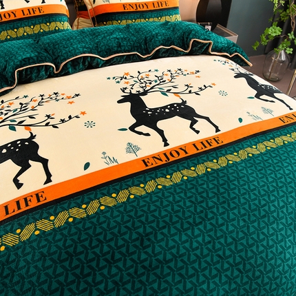 91家纺网 家纺一手货源 找家纺 （总）（买家秀 爆款不断货）A类母婴级牛奶绒四件套珊瑚绒四件套雪花绒四件套牛奶绒床裙四件套法莱绒床裙四件套