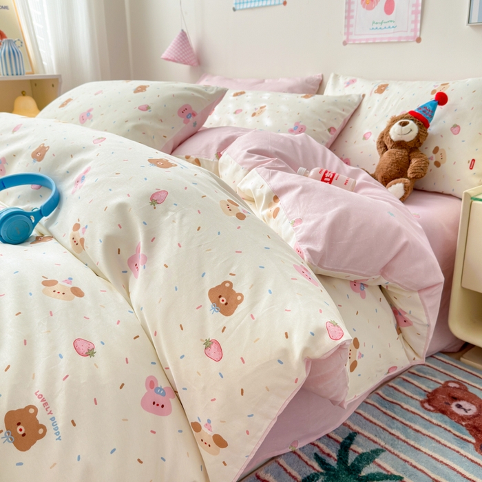 91家纺网 家纺一手货源 找家纺 曼之夏 2025新款全棉印花四件套 好伙伴