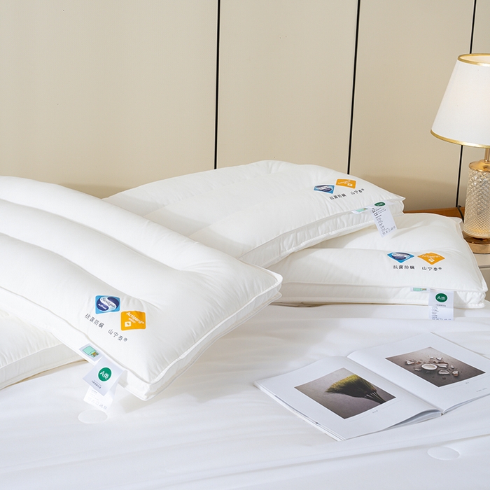 91家纺网 家纺一手货源 找家纺 （总）全棉高档山宁泰防螨双人情侣夫妻枕芯1米1.2米1.5米1.8米长枕头双人枕头