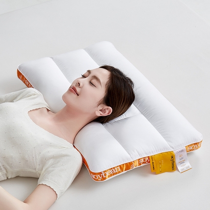 91家纺网 家纺一手货源 找家纺 （总）乐可 2025新款全棉大豆分区护颈深睡枕枕头枕芯