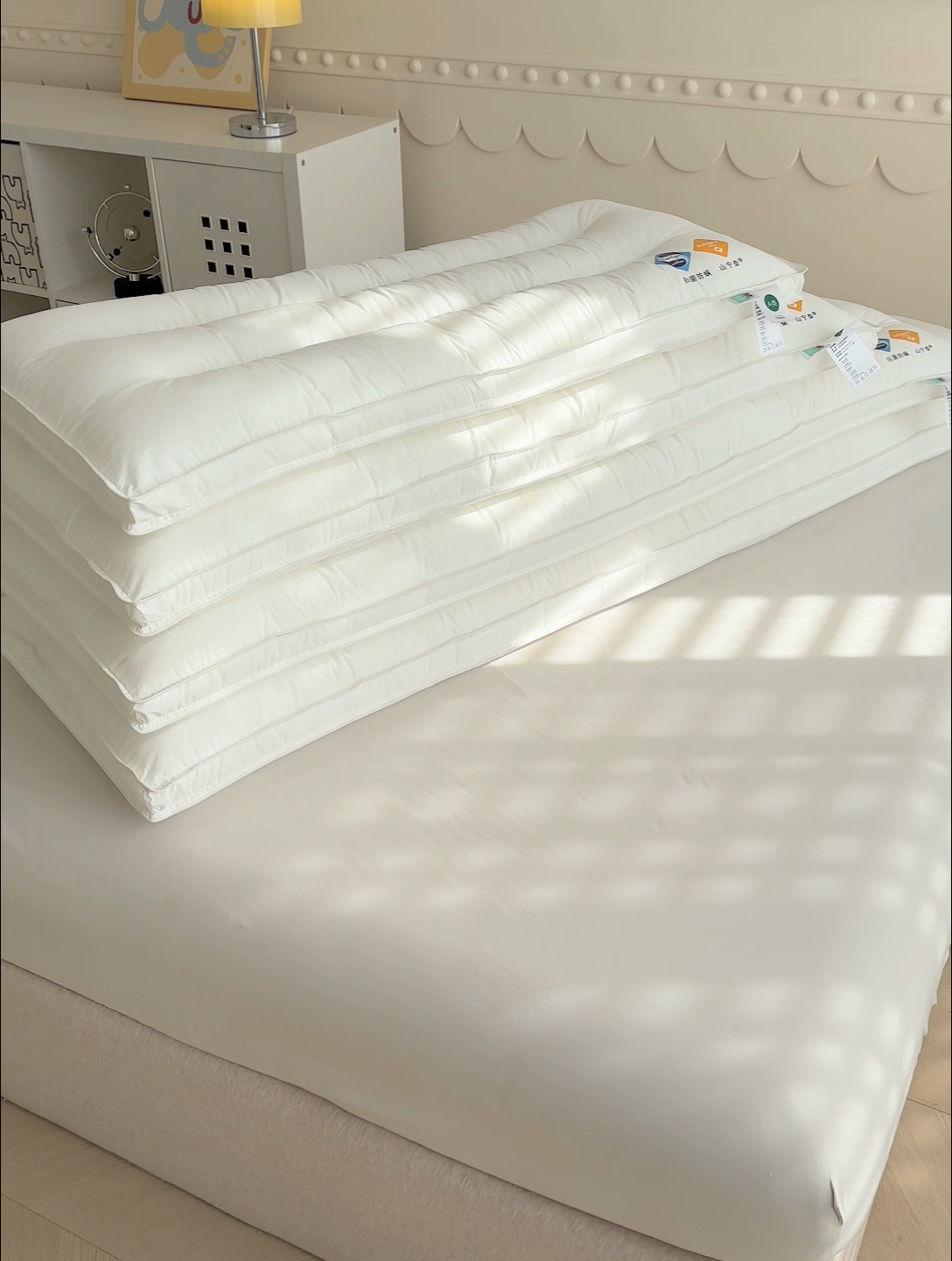 91家纺网 家纺一手货源 找家纺 （总）全棉高档山宁泰防螨双人情侣夫妻枕芯1米1.2米1.5米1.8米长枕头双人枕头