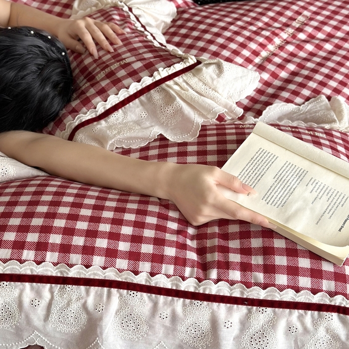 91家纺网 家纺一手货源 找家纺 （总）MIU缪家居 2025新款100支全棉磨毛四件套-漫时光