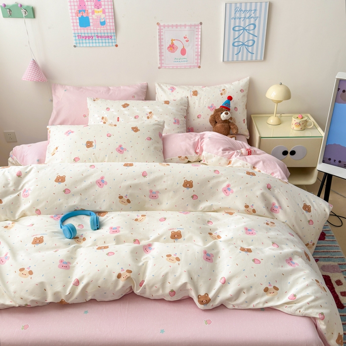 91家纺网 家纺一手货源 找家纺 曼之夏 2025新款全棉印花四件套 好伙伴