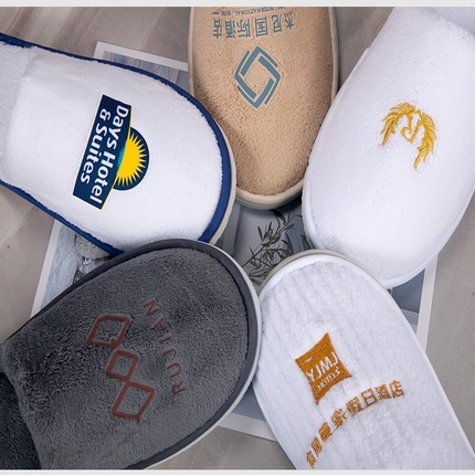 91家纺网 家纺一手货源 找家纺 （总）珊瑚绒】五星级酒店专用品一次性拖鞋美-容院待客可水洗定制logo一件代发