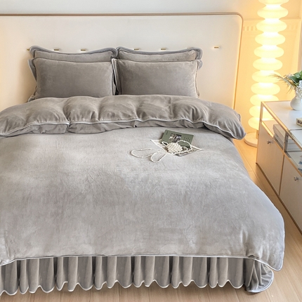 91家纺网 家纺一手货源 找家纺 （总）（买家秀 爆款不断货）A类母婴级牛奶绒四件套珊瑚绒四件套雪花绒四件套牛奶绒床裙四件套法莱绒床裙四件套