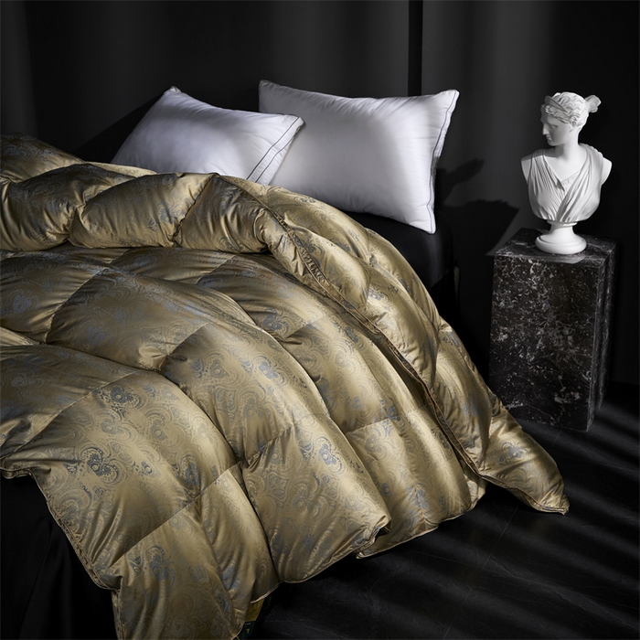 91家纺网 家纺一手货源 找家纺 织梦人羽绒工厂店 2024新款新国标50绒羽绒被 波罗迪亚古铜