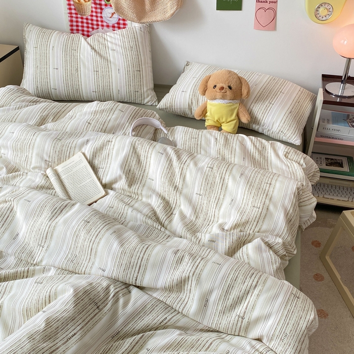 91家纺网 家纺一手货源 找家纺 2025年爆款新品有氧双层纱四件套-全系MIUMIU