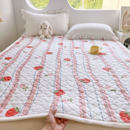 91家纺网 家纺一手货源 找家纺 （总）悦织湾家纺 2025直播爆款外贸出口跨境热销款上下铺塔芙绒床垫学生单人宿舍冬季加绒床垫