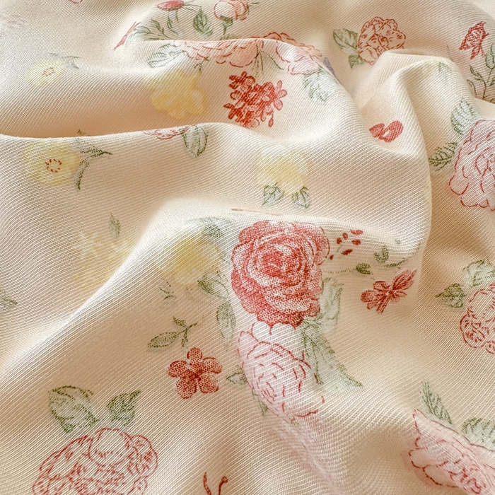 91家纺网 家纺一手货源 找家纺 2025年爆款新品有氧双层纱四件套-全系春风里