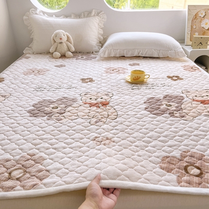 91家纺网 家纺一手货源 找家纺 （总）悦织湾家纺 2025直播爆款外贸出口跨境热销款上下铺塔芙绒床垫学生单人宿舍冬季加绒床垫