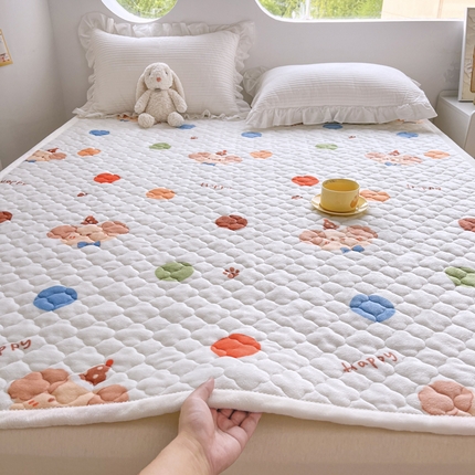 91家纺网 家纺一手货源 找家纺 （总）悦织湾家纺 2025直播爆款外贸出口跨境热销款上下铺塔芙绒床垫学生单人宿舍冬季加绒床垫