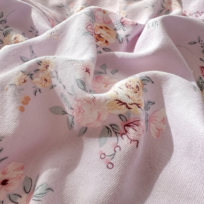 91家纺网 家纺一手货源 找家纺 2025年爆款新品有氧双层纱四件套-全系紫韵