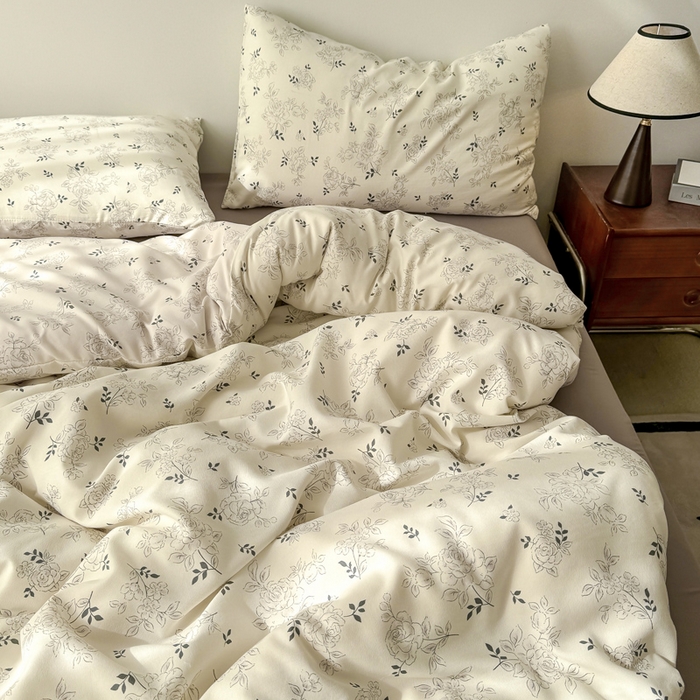 91家纺网 家纺一手货源 找家纺 2025年爆款新品有氧双层纱四件套-全系米希尔