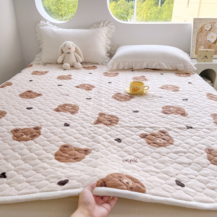 91家纺网 家纺一手货源 找家纺 （总）悦织湾家纺 2025直播爆款外贸出口跨境热销款上下铺塔芙绒床垫学生单人宿舍冬季加绒床垫