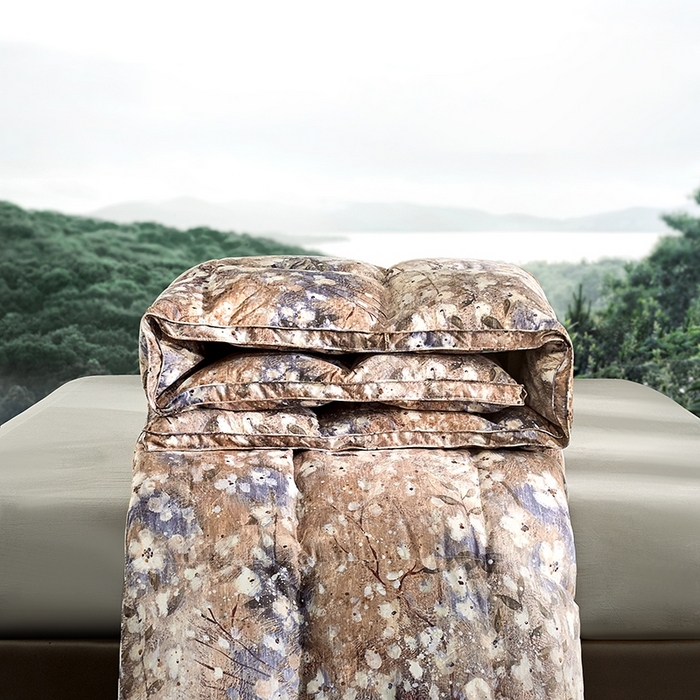 91家纺网 家纺一手货源 找家纺 织梦人羽绒工厂店 2024新款新国标50绒云柔棉柔赛丝数码印花被子 暖寐