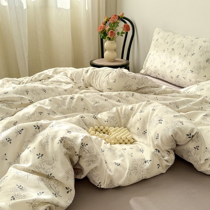 91家纺网 家纺一手货源 找家纺 2025年爆款新品有氧双层纱四件套-全系米希尔