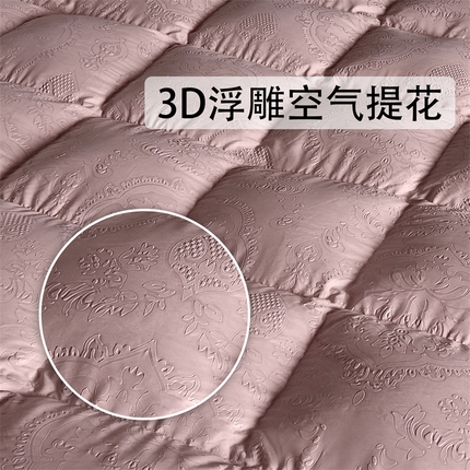 91家纺网 家纺一手货源 找家纺 （总）织梦人羽绒工厂店 2024新款新国标50绒糯棉空气提花羽绒被