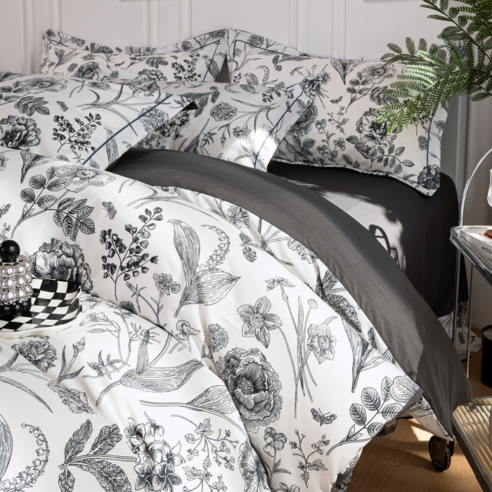 91家纺网 家纺一手货源 找家纺 雅慕家居 2025新款A类碎花水润棉磨毛四件套 赫本