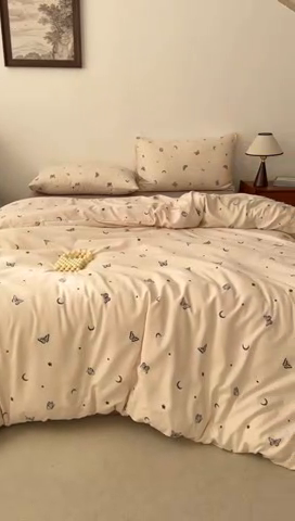 91家纺网 家纺一手货源 找家纺 2025年爆款新品有氧双层纱四件套-全系蝶舞