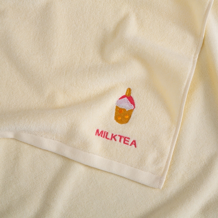 91家纺网 家纺一手货源 找家纺 悦然毛巾被 2025新款全棉幻彩灵动浴巾 灵动黄