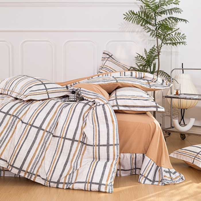 91家纺网 家纺一手货源 找家纺 雅慕家居 2025新款A类碎花水润棉磨毛四件套 格调生活