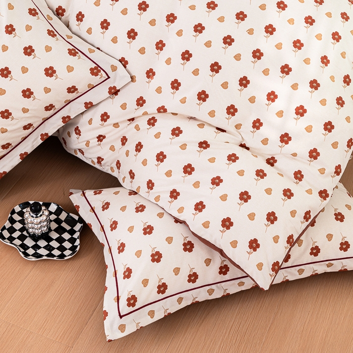 91家纺网 家纺一手货源 找家纺 雅慕家居 2025新款A类碎花水润棉磨毛四件套 花束