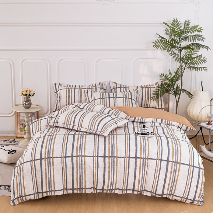 91家纺网 家纺一手货源 找家纺 雅慕家居 2025新款A类碎花水润棉磨毛四件套 格调生活