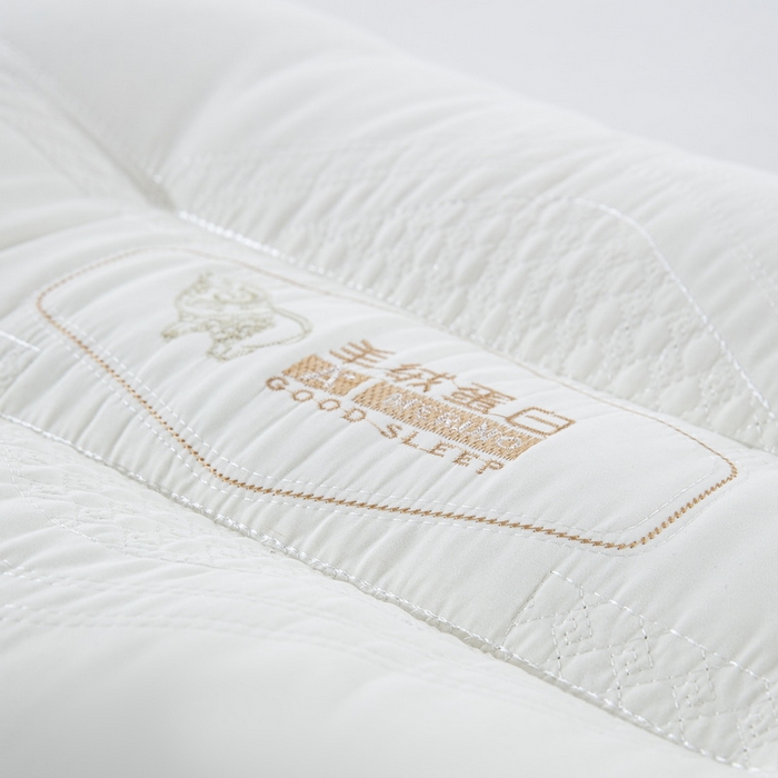 91家纺网 家纺一手货源 找家纺 （总）纽乐家纺 2025新款羊绒蛋白枕