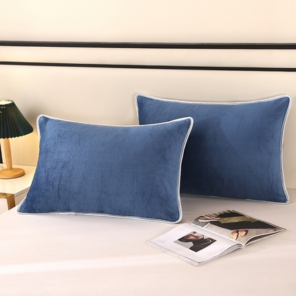 91家纺网 家纺一手货源 找家纺 （总）莱凯家纺 2025新款牛奶绒纯色枕套