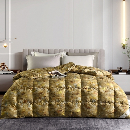 91家纺网 家纺一手货源 找家纺 （总）织梦人羽绒工厂店 2024新款新国标50绒云柔棉柔赛丝数码印花被子